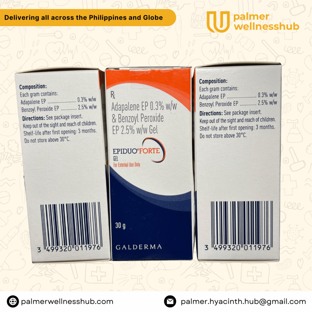 Epiduo Gel (Adapalene 0.1% + Benzoyl Peroxide 2.5%)