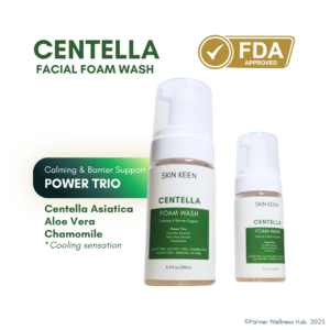 Centella Foam Wash Gentle Facial Cleanser for Daily Skincare 60mL / 100mL (FDA-Approved)